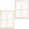 Bright Creations Unfinished Wood Window Frame with Chicken Wire Mesh (12 x 16 in, 2 Pack)